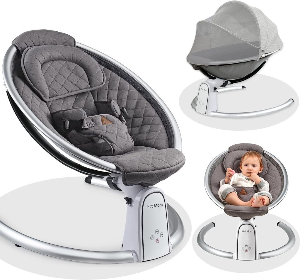 Electric Baby Swing with Digital Adjustment with Touchscreen