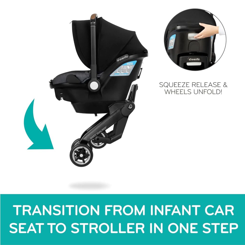 Evenflo Shyft DualRide Infant Car Seat and Stroller Combo