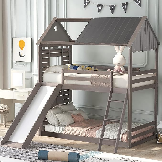 Harper & Bright Designs Wood Bunk Beds