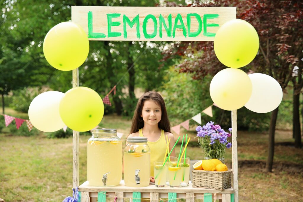 Having a Lemonade Stall