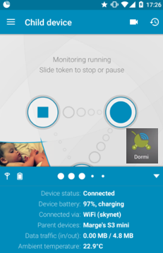 Internet Alternative App: Dormi Baby Monitor