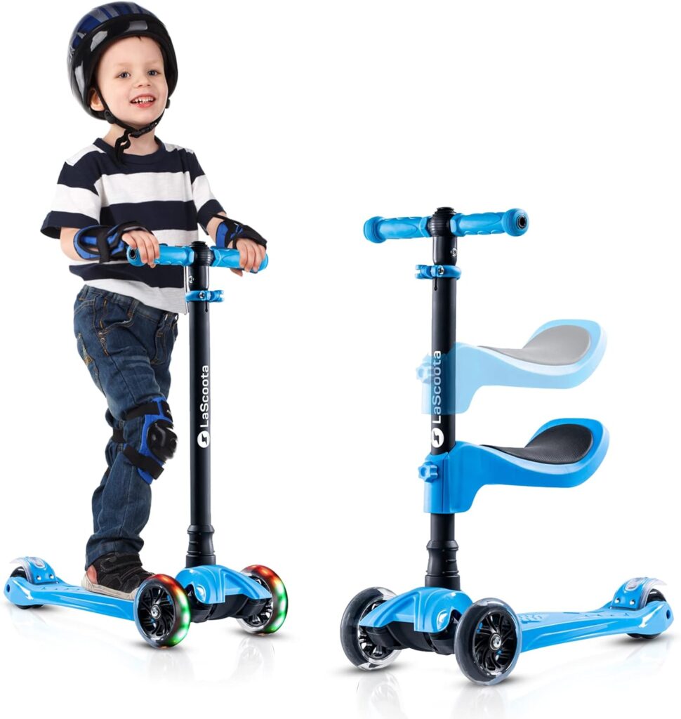 LaScoota 2-in-1 Kids Kick Scooter