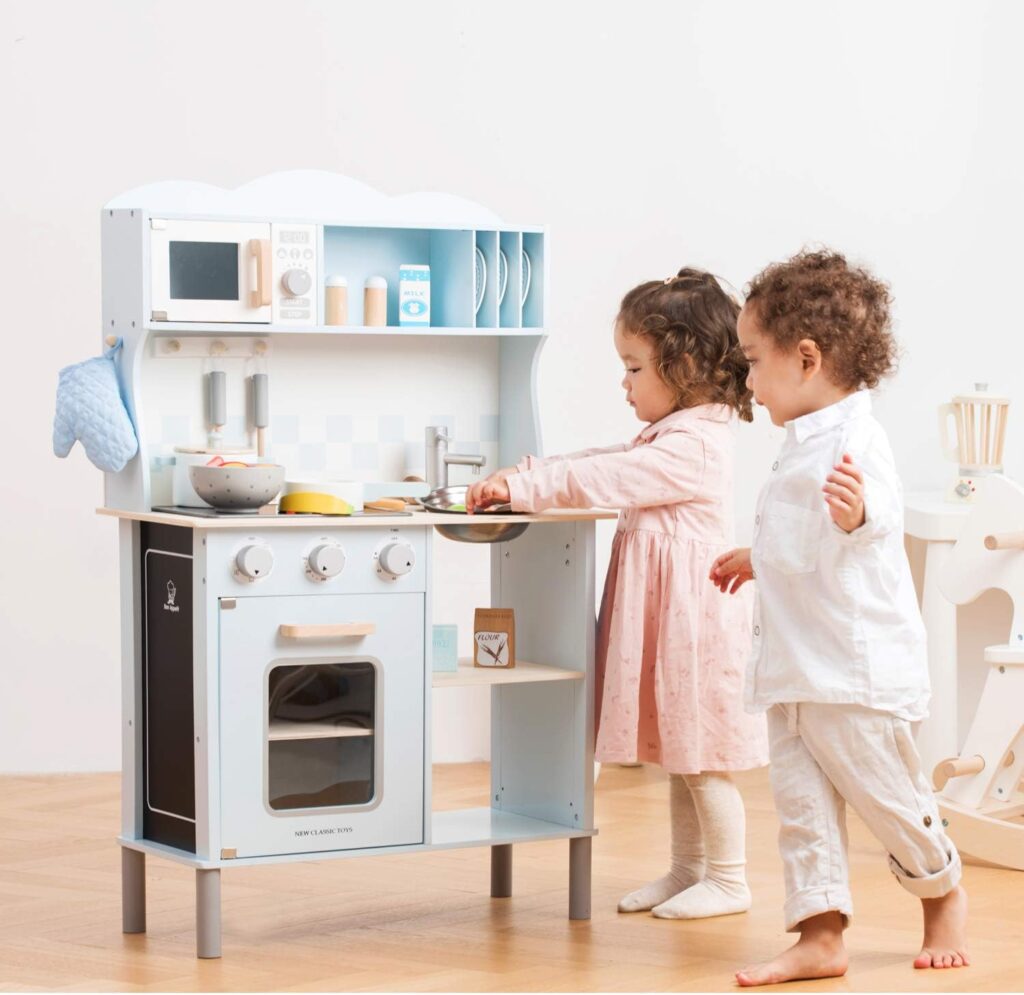 Modern Style Wooden Play Toy Kitchen by New Classic Toys Store