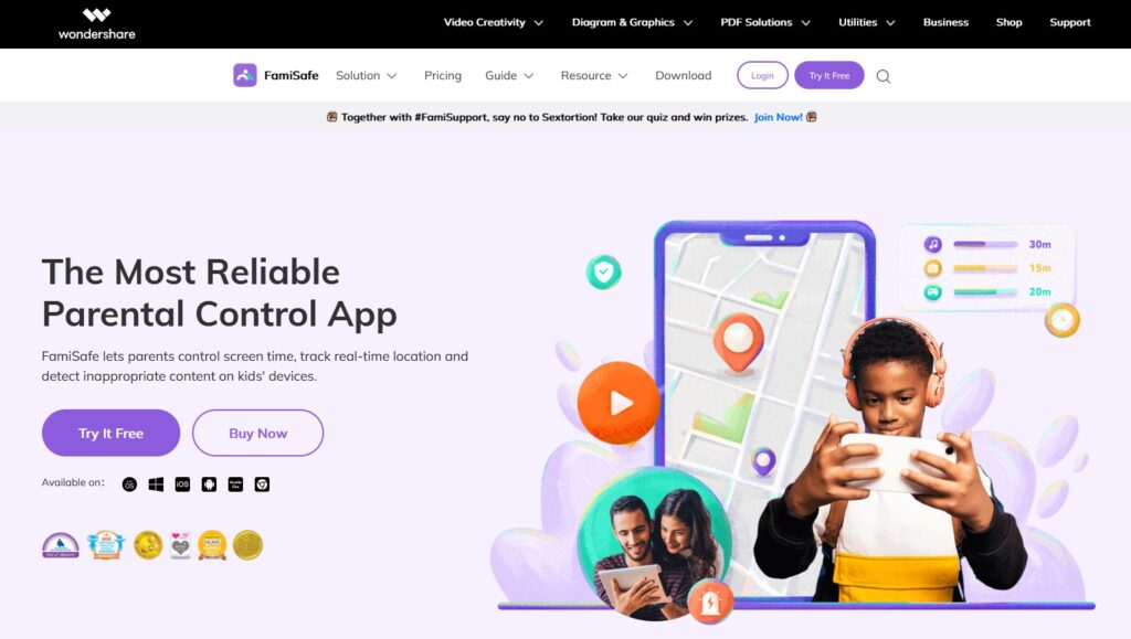 Parental Control App: FamiSafe