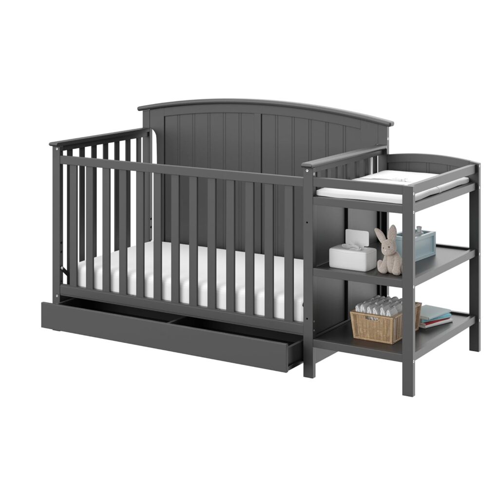 Storkcraft Steveston 5-in-1 Convertible Crib with Drawer