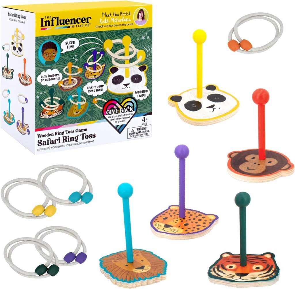 Wooden Ring Toss Game