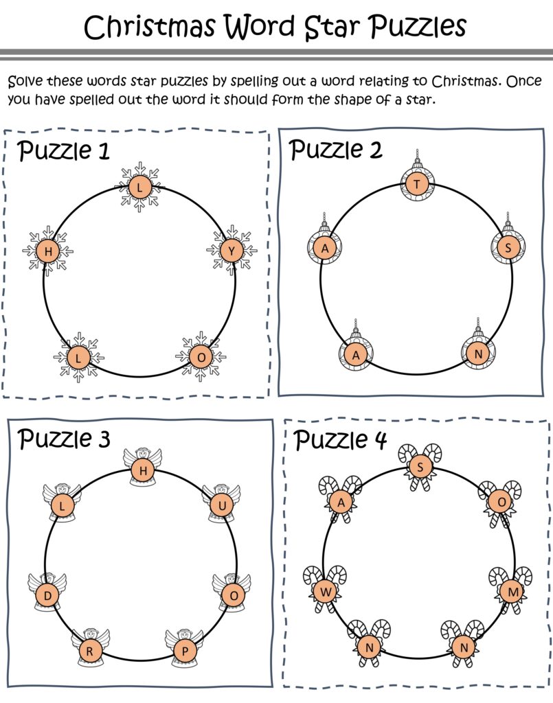 Word Star Puzzles