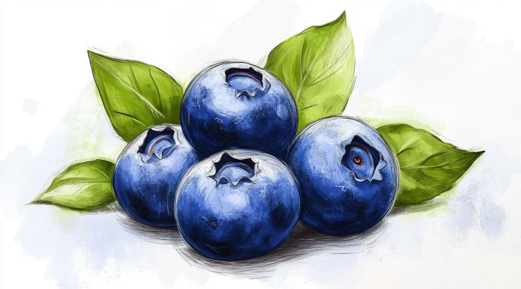 A Step-By-Step Guide on How to Draw a Blueberry - Meredith Plays