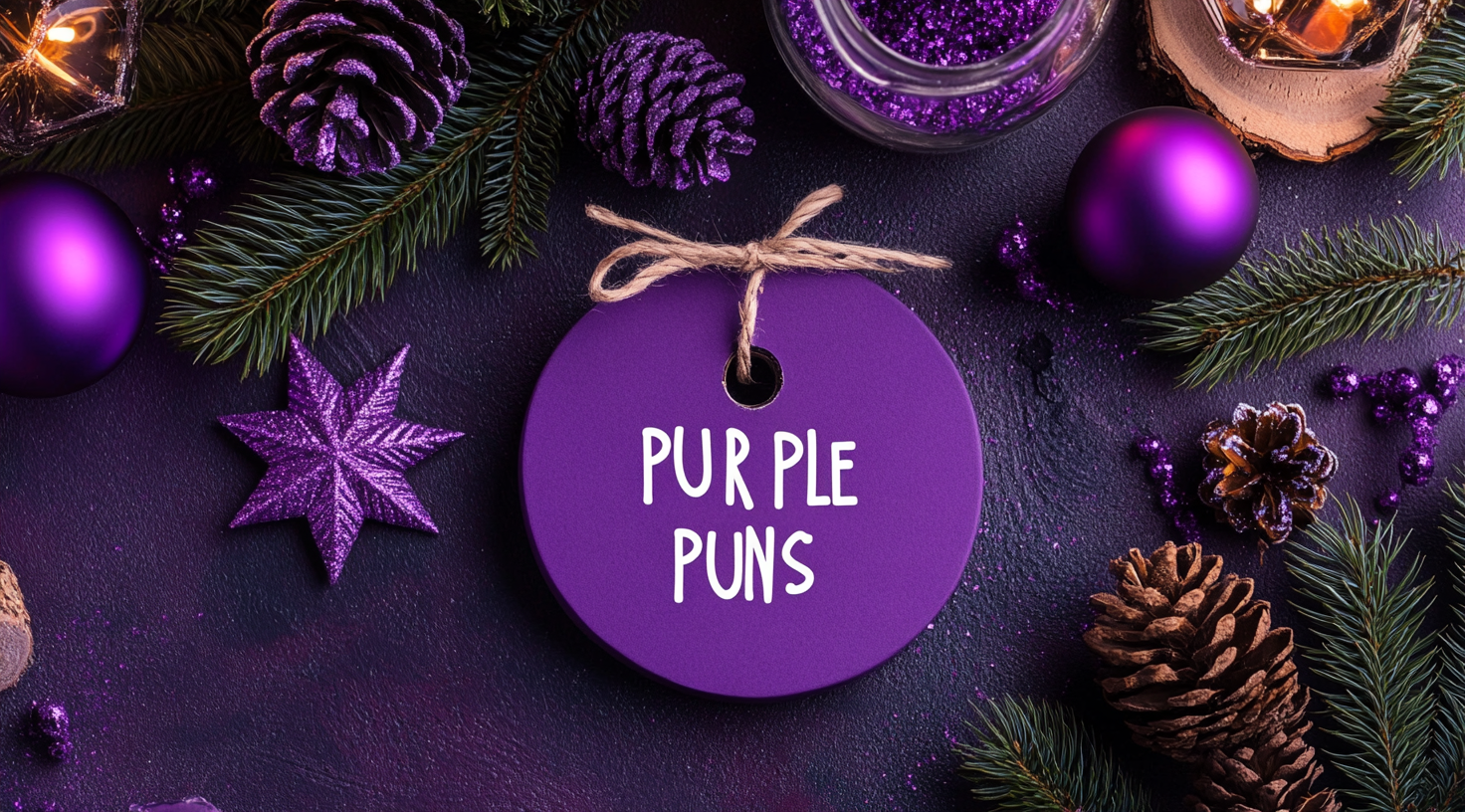 Purple Holiday Puns