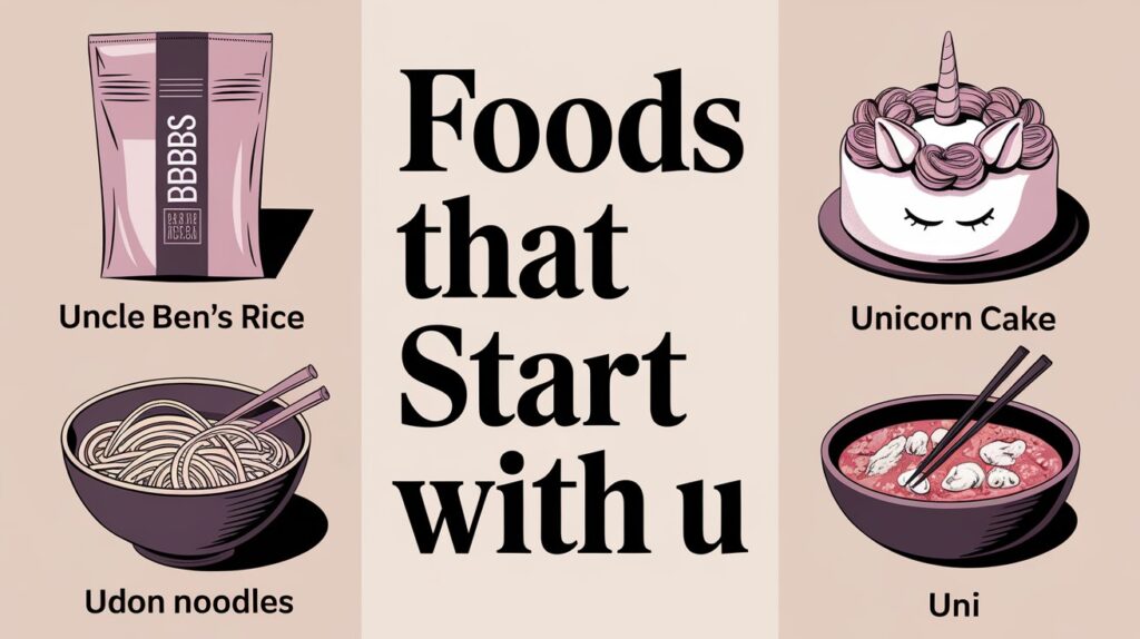 what food starts with u