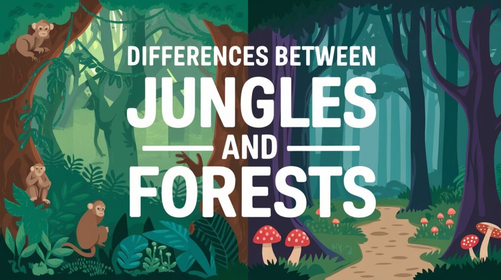 difference between jungle and forest