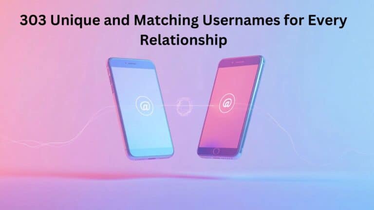 303 Unique and Matching Usernames for Every Relationship