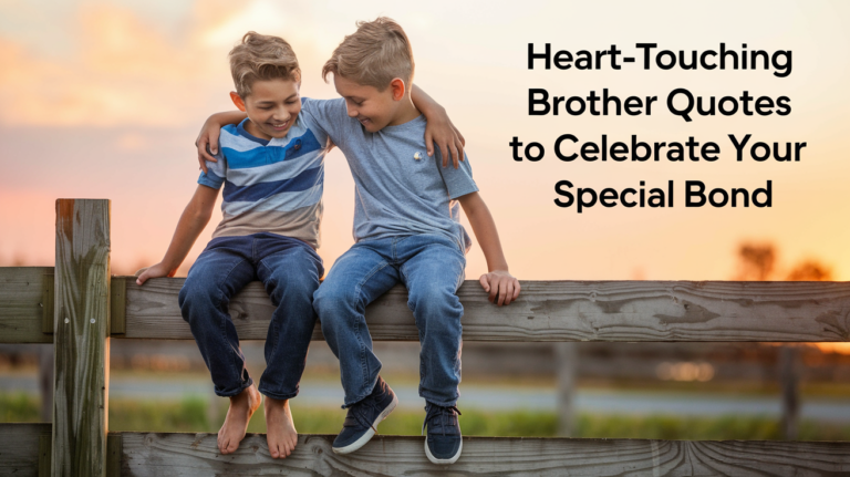 333 Heart-Touching Brother Quotes to Celebrate Your Special Bond