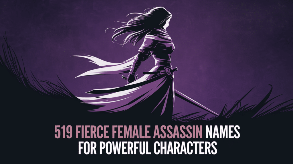 Fierce Female Assassin Names for Powerful Characters