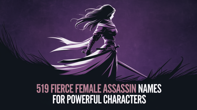 Fierce Female Assassin Names for Powerful Characters