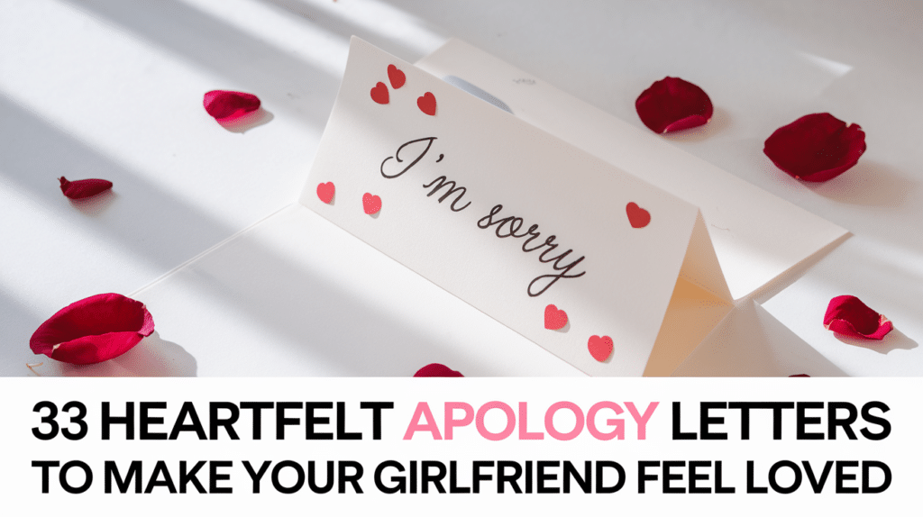 Heartfelt Apology Letters to Make Your Girlfriend Feel Loved