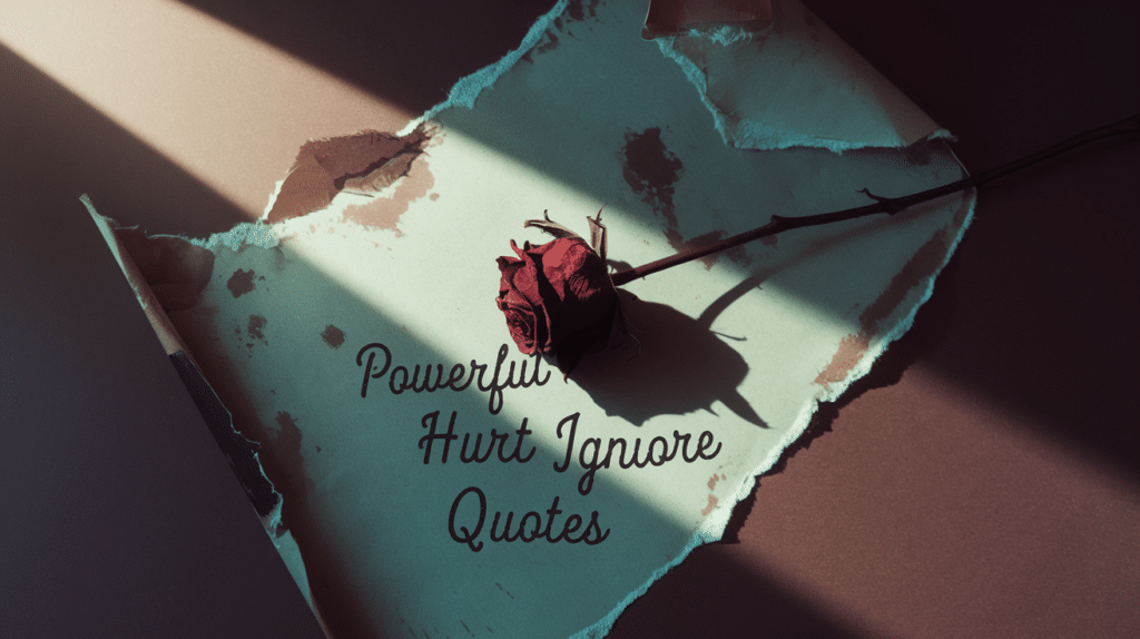 Hurt Ignore Quotes to Heal Your Heart