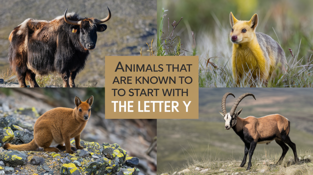 What Animals Are Known to Start with The Letter Y