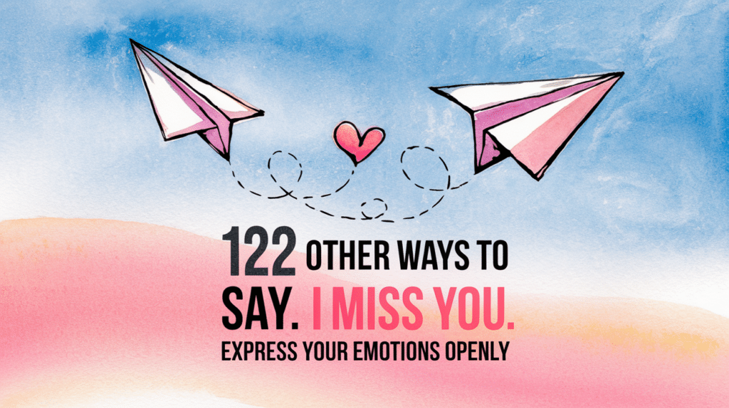 other ways to say i miss you