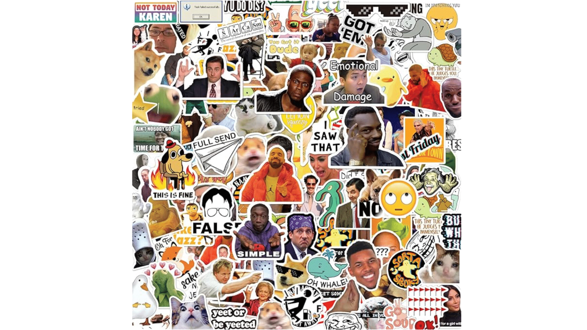 306pcs_Funny_Meme_Vinyl_Stickers_Pack_Large_Bulk_Sticker