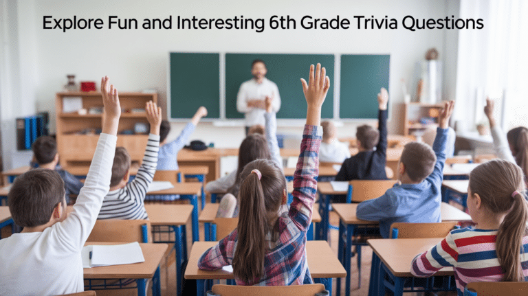 6th grade trivia