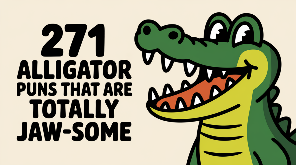 Alligator Puns That Are Totally Jaw-some