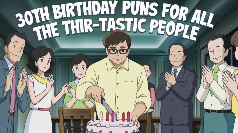 Birthday Puns for All the Thir-tastic People