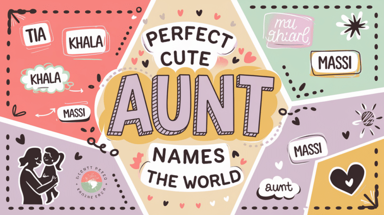 Perfect Cute Aunt Names Around the World You Will Love