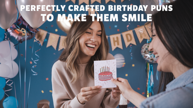 Perfectly Crafted Birthday Puns To Make them Smile