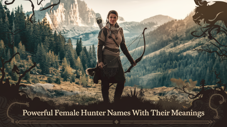 Powerful and Creative Female Hunter Names