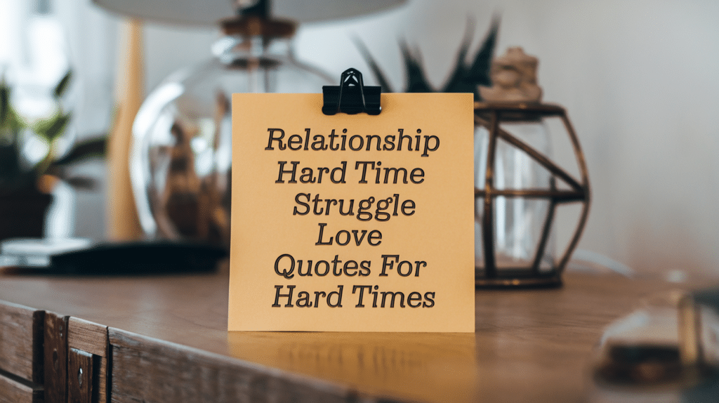 Relationship Hard Time Struggle Love Quotes For Hard Times