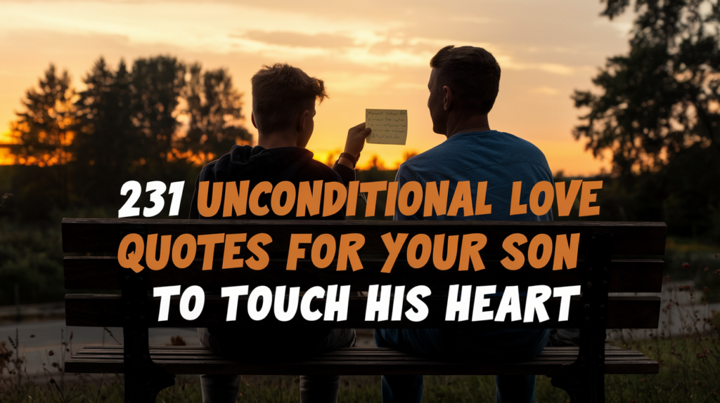 Unconditional Love Quotes for Your Son to Touch His Heart