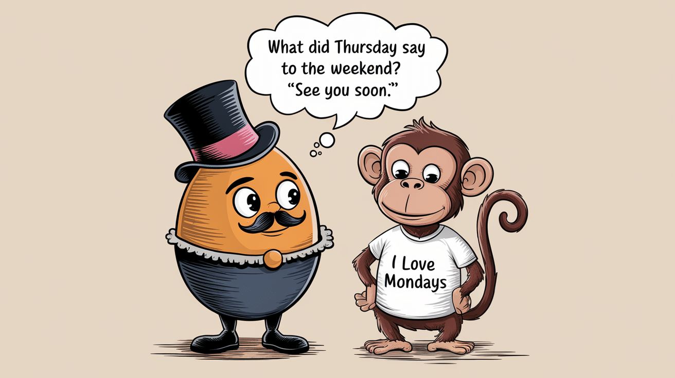 What did Thursday say to the weekend? See you soon!