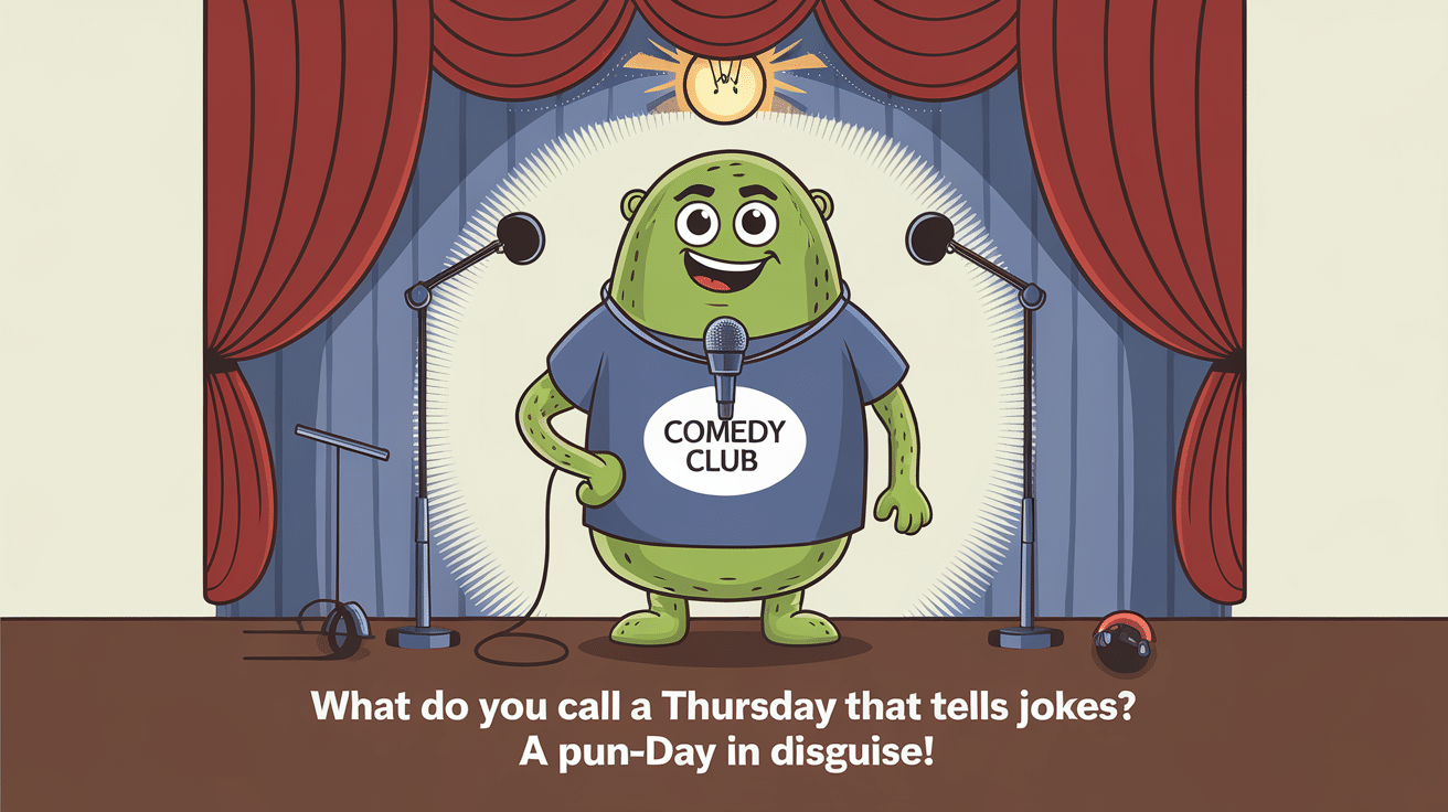 What do you call a Thursday that tells jokes? A pun-day in disguise!