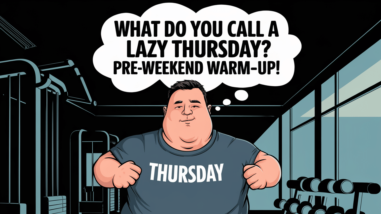 What do you call a lazy Thursday? Pre-weekend warm-up!