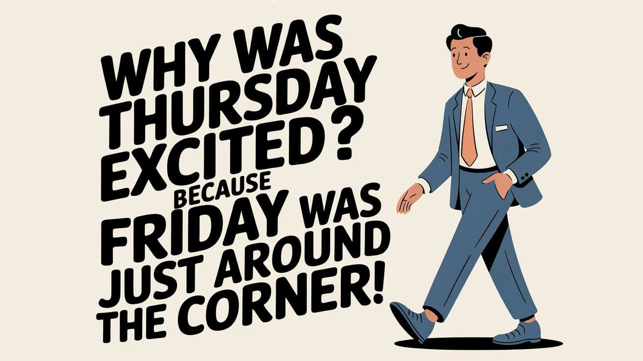 Why was Thursday excited? Because Friday was just around the corner!