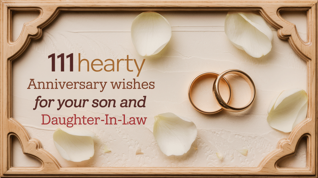 anniversary wishes for son and daughter in law