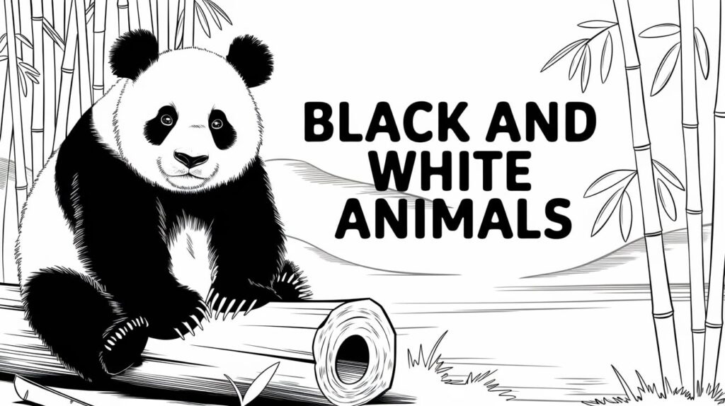 black and white animals