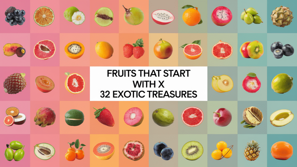 fruits that start with x