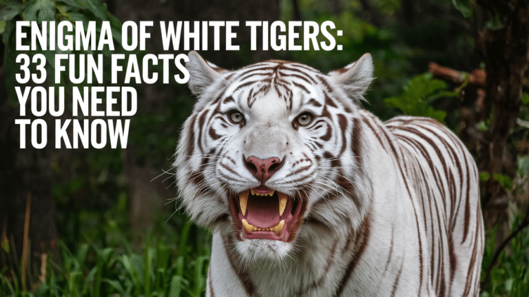 fun facts about white tigers