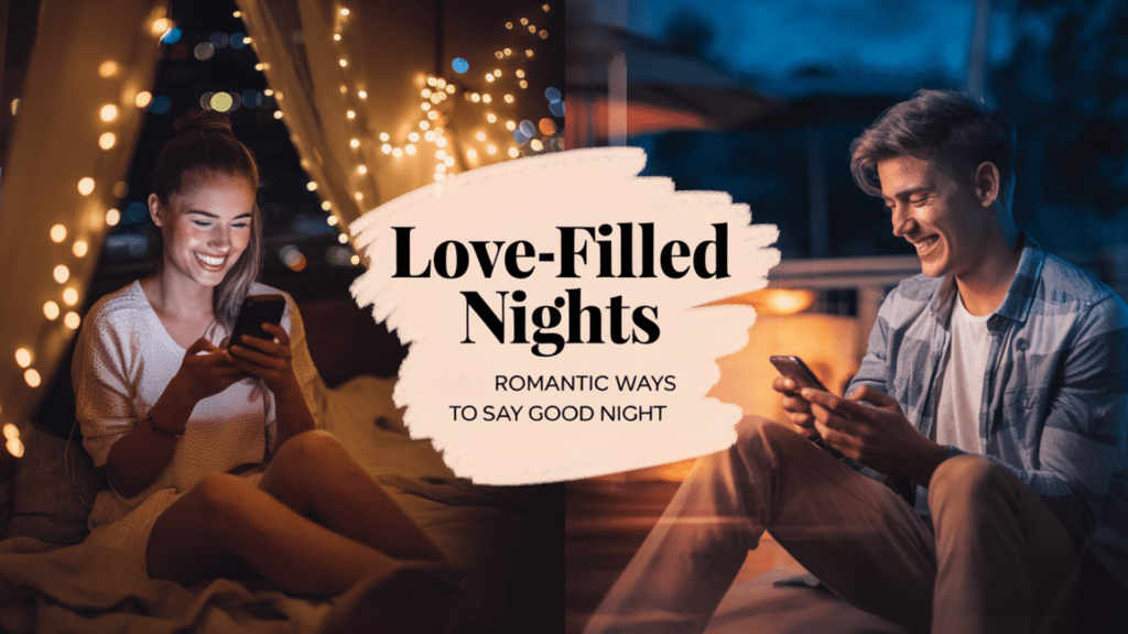 romantic ways to say good night