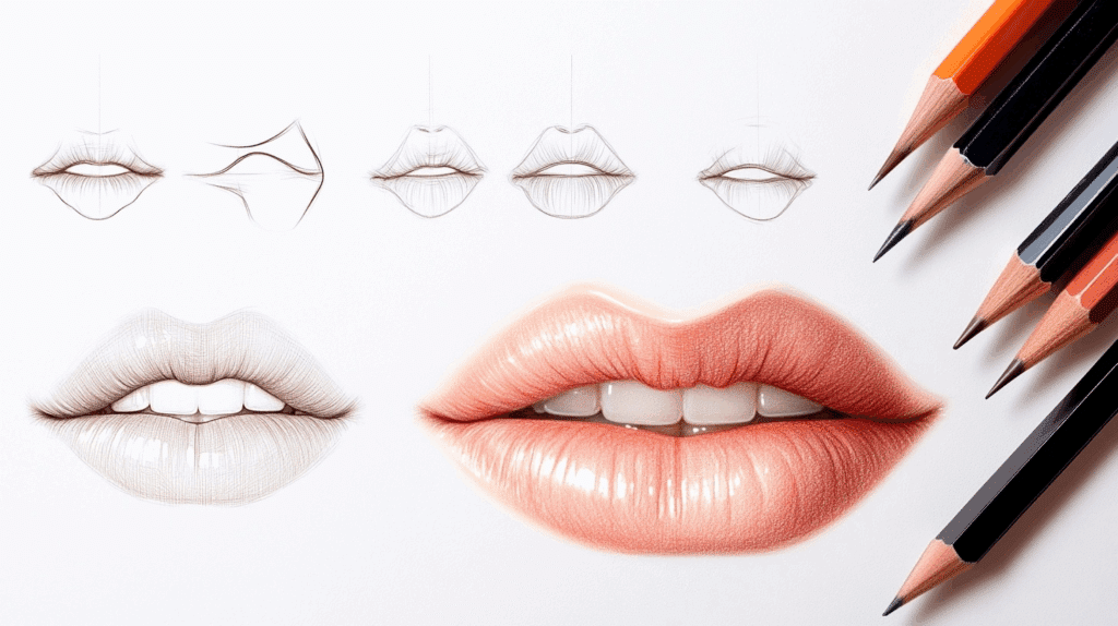 How To Draw Mouths Realistic Female Mouth Drawing HJDQC