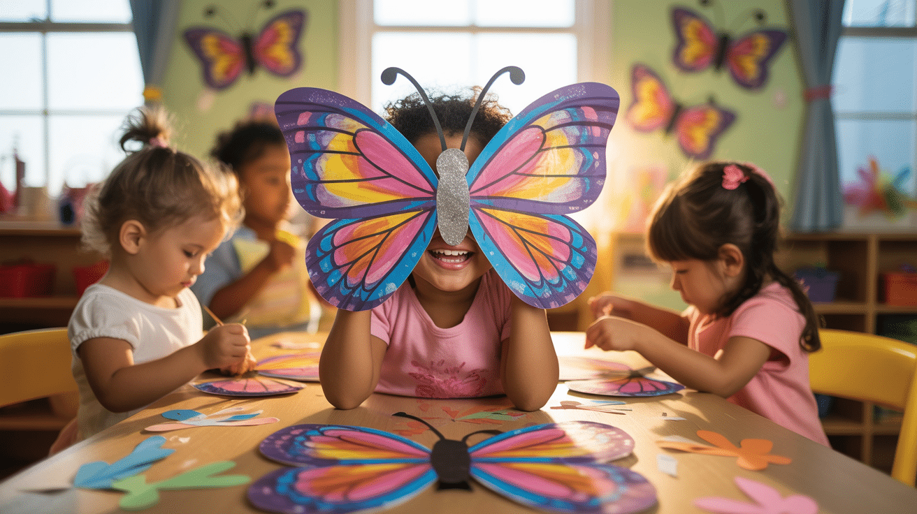Butterfly Paper Plate Masks