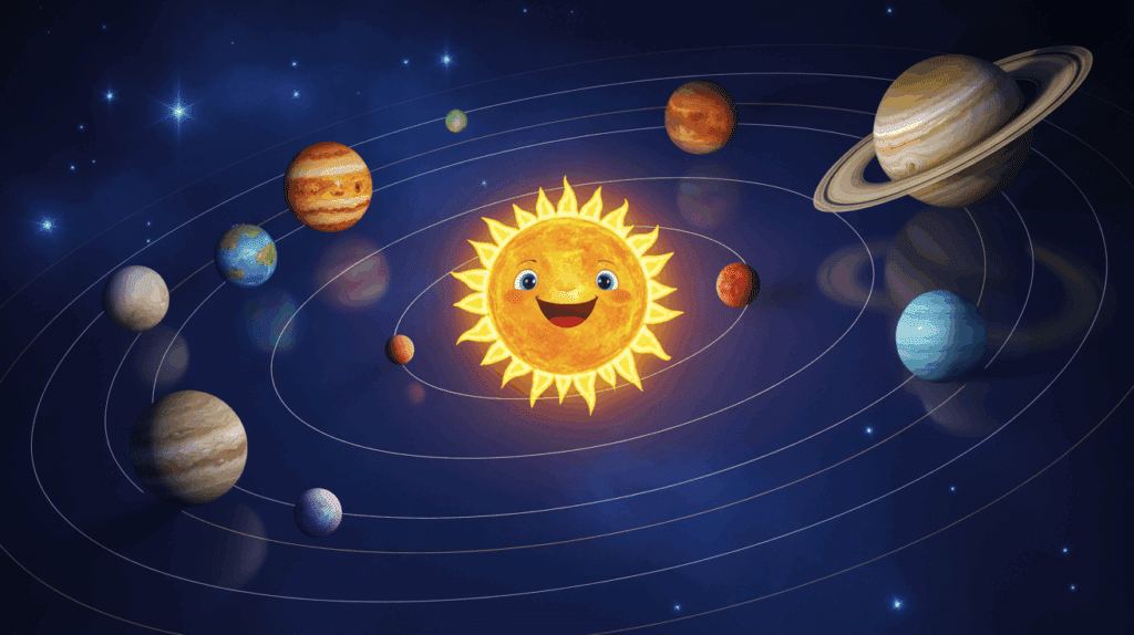 Free PDF Preschool Solar System Worksheets for Kindergarten