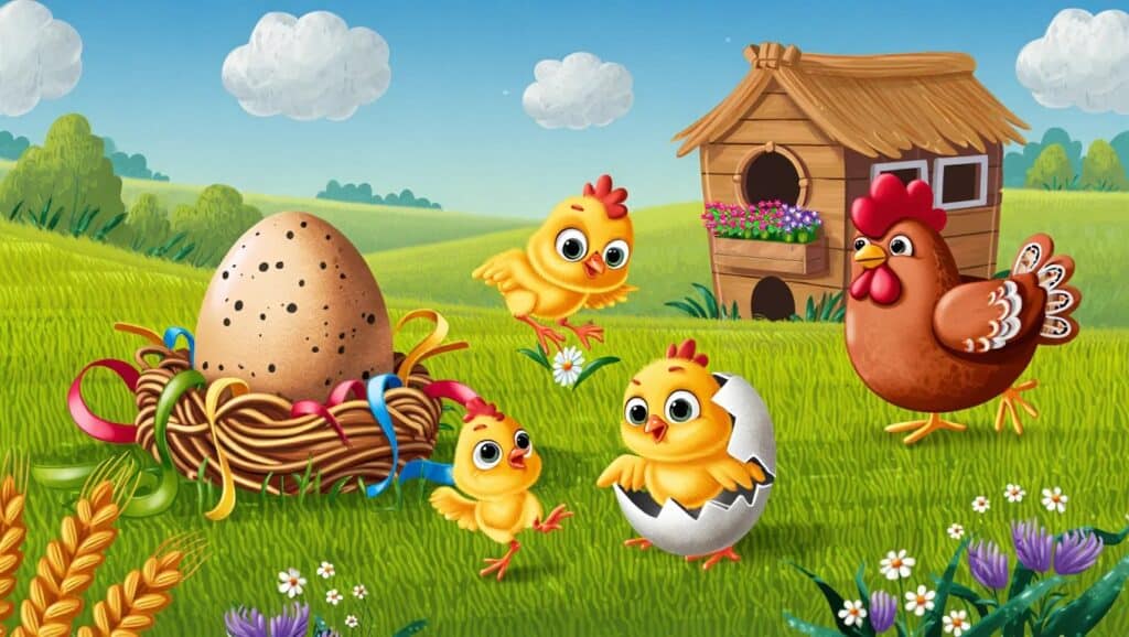 Life Cycle of a Chicken for Kids to Learn
