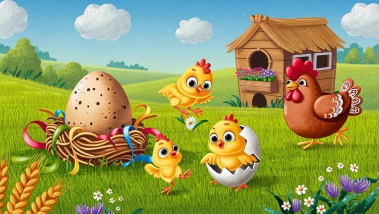 Life Cycle of a Chicken for Kids to Learn