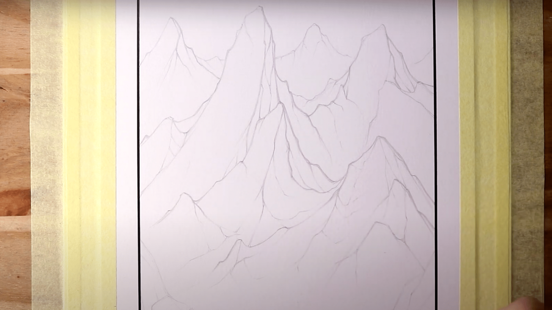 Refine the Shapes of Mountains in the Foreground