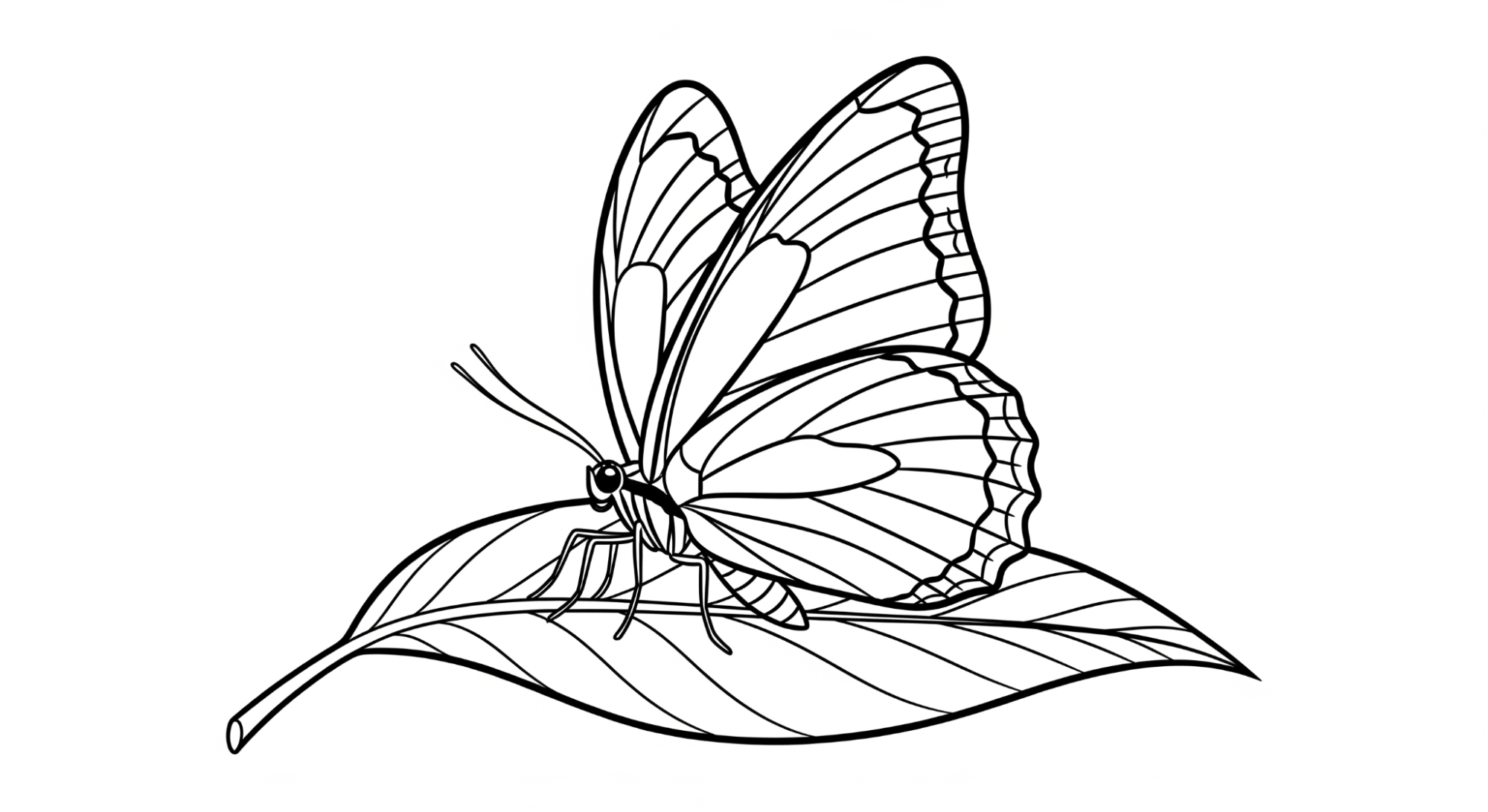 Butterfly_Resting_on_a_Plain_Leaf