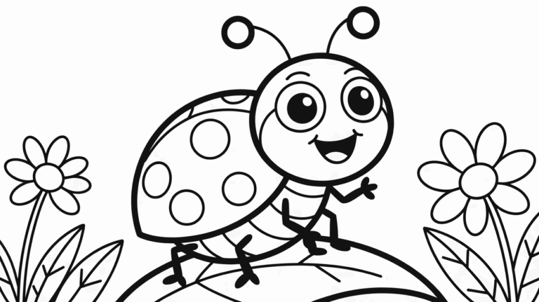 Free PDF of Ladybug Coloring Page