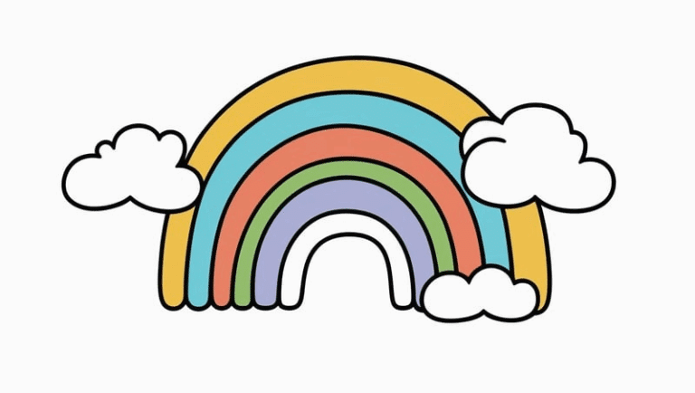Free Printable Rainbow Coloring Pages